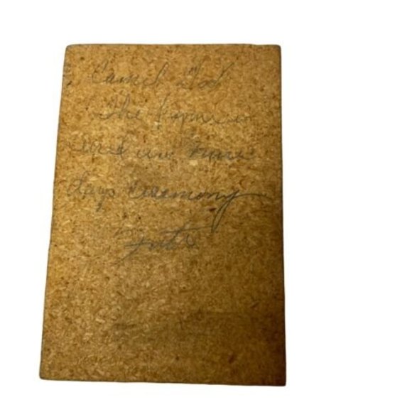 Camel God Navajo Sand Art Signed Futi Framed 4 X 6” Tile Particle Board - Picture 3 of 5